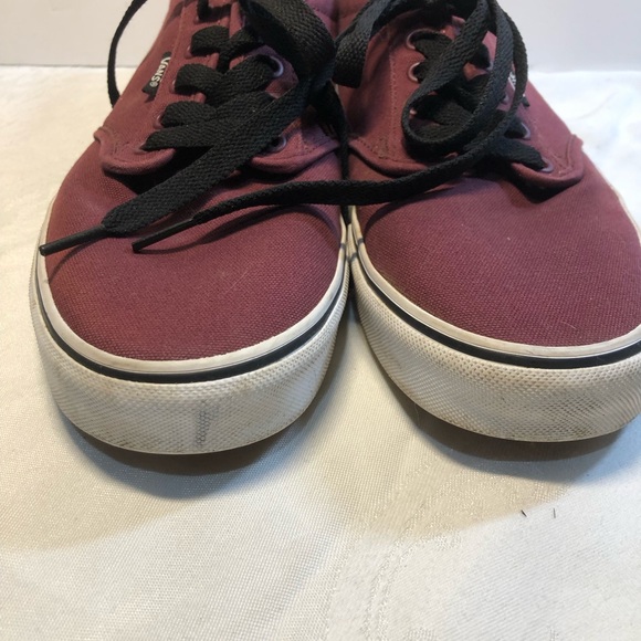 Vans Sneakers Men’s Size 11 Burgundy - Picture 6 of 12